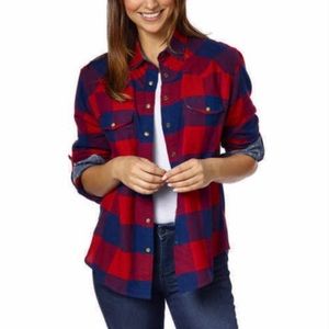 Red Blue Jachs Girlfriend Bea Flannel